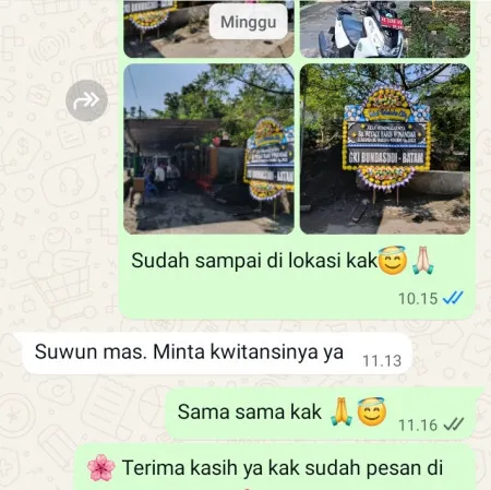 Pengiriman Papan Bunga Duka Serua