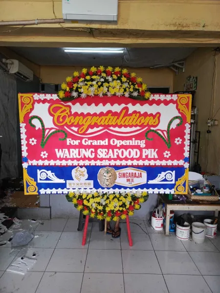 Papan Bunga Ucapan Selamat Serua